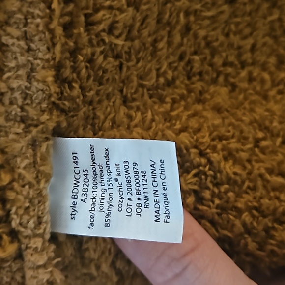 Barefoot dreams cozychic faux shearling cardigan - Picture 8 of 9